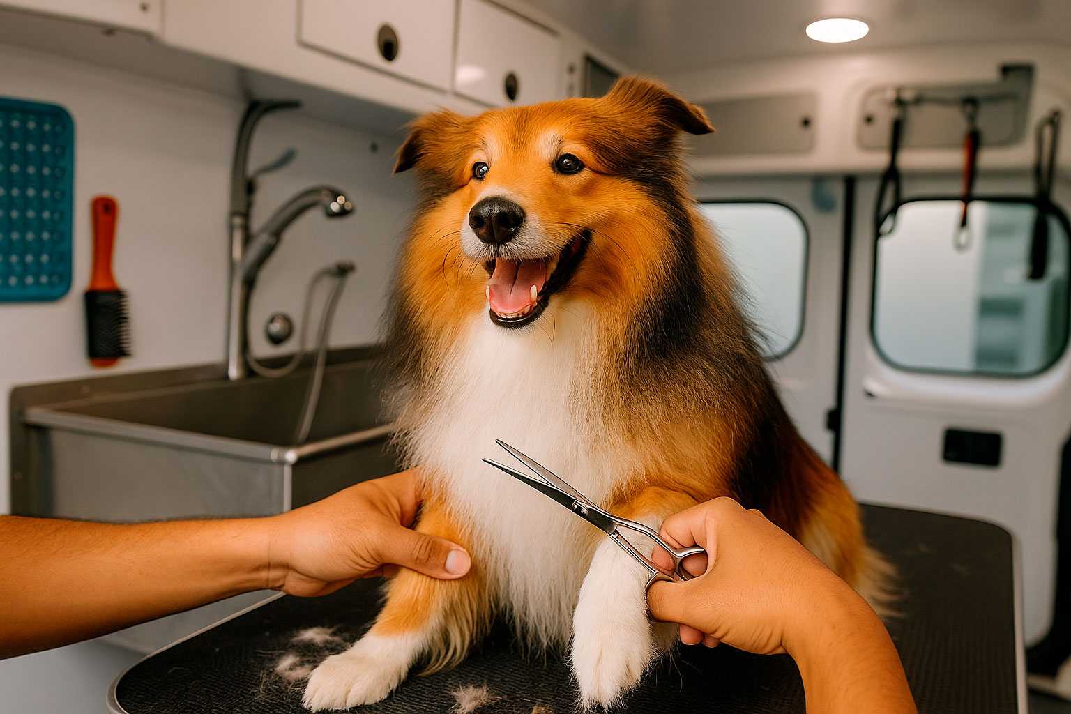 Haircut grooming